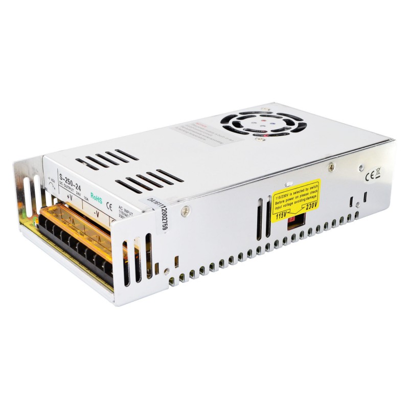 Alimentation à découpage 250W S-250-24 24V 10A 115/230VCA