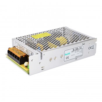 Source de courant 50W S-50-12 12V 4,2A 115/230VCA