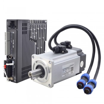 Kit de servomoteur CA série T6 T6-RS400H2B3-M17S 400W 3000 tr/min 1,27Nm IP65 avce driver & 17-bit encodeur & frein