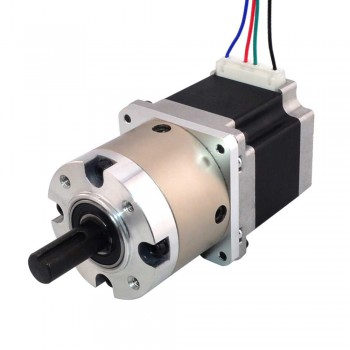 Motoréducteur pas à pas bipolaire Nema 23 L=56mm1,8 degrés 1,25Nm 2,8A avec 4:1 réducteur planétaire