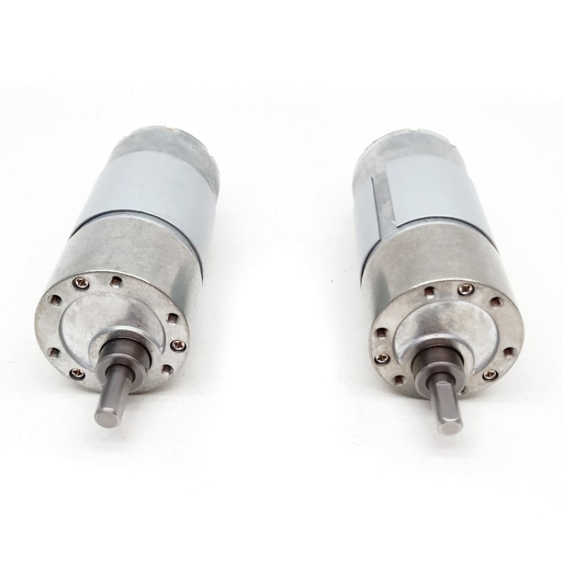 2 Pièces Φ37mm 12V/24V motoréducteur CC brushed GM37-555 avec rapport 6~810 réducteurs arbre parallèle