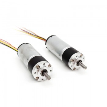 2 Pièces Φ22mm 12V/24V Motoréducteur bldc MP22-TEC2238 3,0kg.cm 3W CW/CCW avec réducteur planétaire