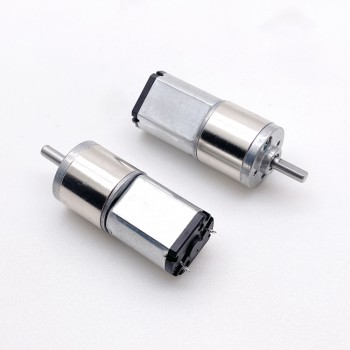 2 Pièces Φ15,5mm 6V/12V motoréducteur CC brushed moteur PMDC GM16-030PA avec rapport 18~336 réducteurs arbre parallèle