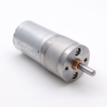 2 Pièces Φ24.4mm 6V/12V motoréducteur CC brushed moteur PMDC GM25-370CA avec réducteurs arbre parallèle