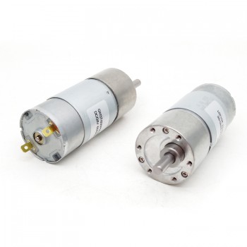 2 Pièces Φ37mm 12V/24V motoréducteur CC brushed GM37-555 avec rapport 6~810 réducteurs arbre parallèle