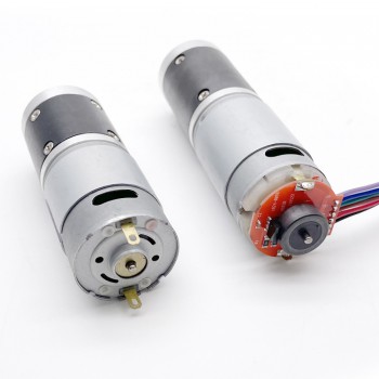 2 Pièces Φ28mm 12V/24V Motoréducteur CC brushed moteur PMDC GMP28-385PA avec rapport 4~720 réducteur planétaire