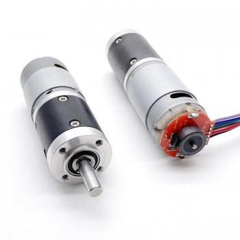 2 Pièces Φ28mm 12V/24V Motoréducteur CC brushed moteur PMDC GMP28-385PA avec rapport 4~720 réducteur planétaire