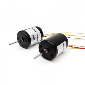 2 Pièces Moteur CC sans balais (moteur bldc) TEC2430 Φ22.4mm 12V/24V 4500tr/min 3W 0,05 kg.cm arbre 2 mm