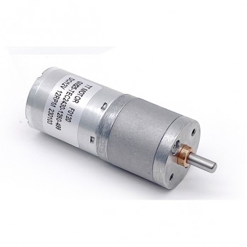 2 Pièces Φ25mm 12V/24V motoréducteur CC brushed GM25-TEC2430 avec réducteurs arbre parallèle rapport 4~499 0,2-5kg.cm