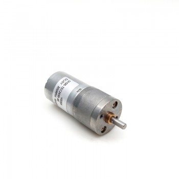 2 Pièces Φ25mm 12V/24V motoréducteur CC brushed GM25-TEC2430 avec réducteurs arbre parallèle rapport 4~499 0,2-5kg.cm