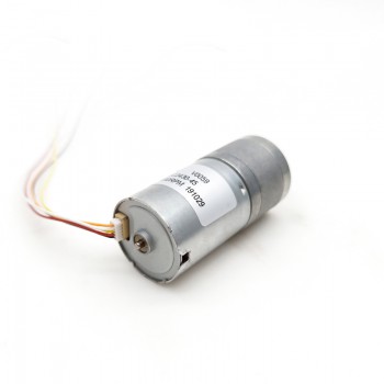 2 Pièces Φ25mm 12V/24V motoréducteur CC brushed GM25-TEC2430 avec réducteurs arbre parallèle rapport 4~499 0,2-5kg.cm