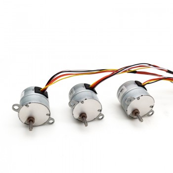 2 Pièces 12V Moteur pas à pas à cc GM25-25BY 7,5° 120mA 500g.cm 4 phases avec réducteurs