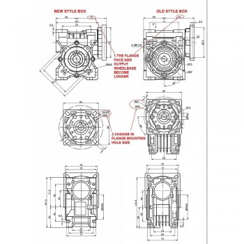 Réducteur à vis sans fin NMRV040 5:1 10:1 20:1 30:1 50:1 pour Moteur Nema34