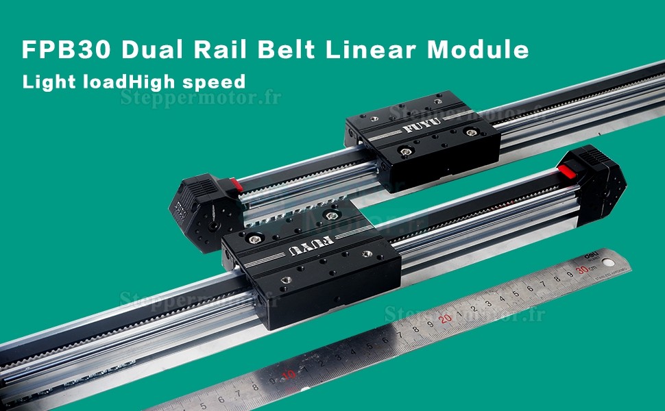 Rail de guidage linéaire actionneur linéaire FPB30 avec moteur pas à pas Nema 17 pour CNC