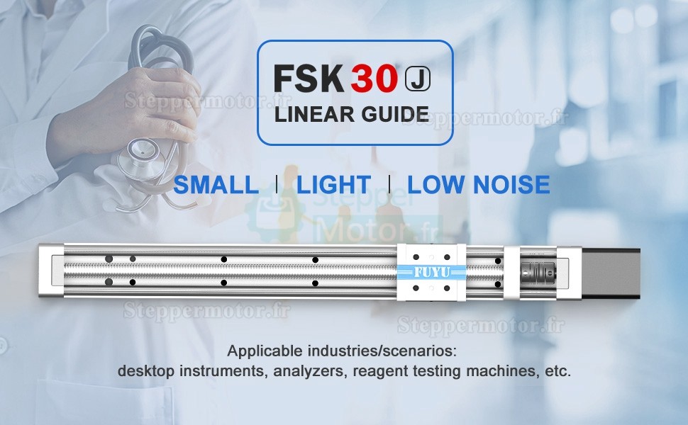 2 pièces FSK30J Mini Rail de guidage linéaire actionneur linéaire avec moteur pas à pas Nema 11