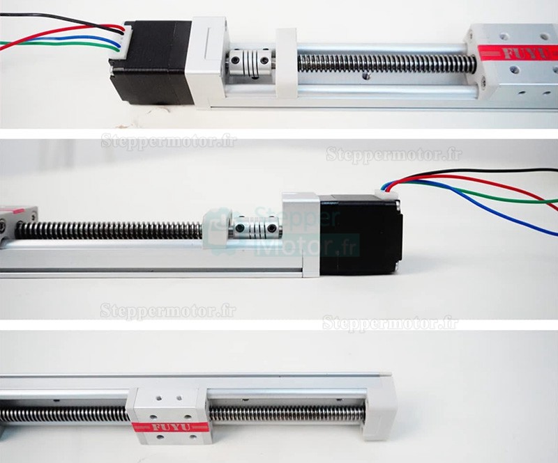 Mini rail de guidage linéaire actionneur linéaire FSK30J 50-500mm avec moteur pas à pas Nema 14