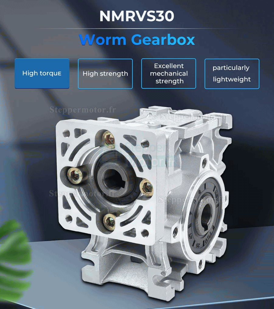 Réducteur à vis sans fin NMRV030 5:1 10:1 20:1 30:1 50:1 pour Moteur pas à pas/servomoteur Nema 23