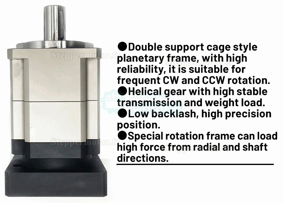 Réducteur planétaire hélicoïdal série PLG120, arbre d'entrée 19 mm/22 mm/24 mm pour moteur Svero Nema42/Nema 52