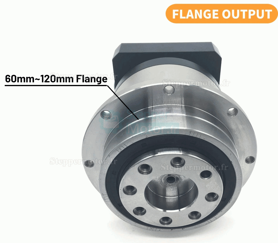 Réducteur planétaire hélicoïdal série PLX060 pour moteur pas à pas Nema23 / servomoteur Nema24