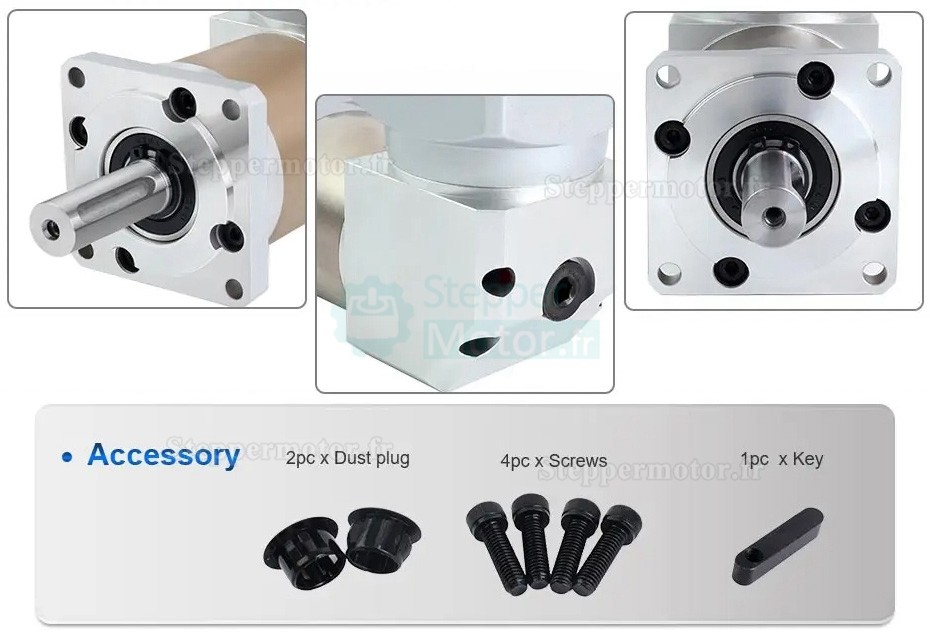 Réducteur planétaire à angle droit Nema 24 série RTG60 rapport 5:1/10:1/20:1/50:1 pour servomoteurs 60 mm