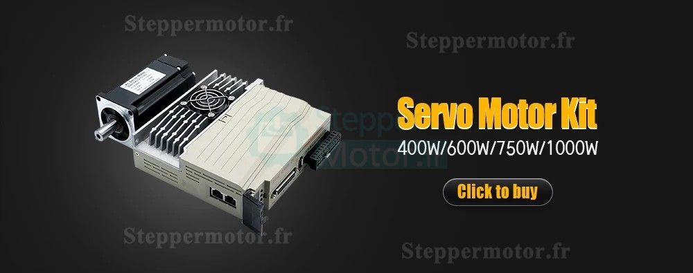 Kit de servomoteur ca 400 W/600 W/750 W/1000 W + Driver 110V/220V 1,27 Nm-3,8 Nm pour systèmes CNC et PLC