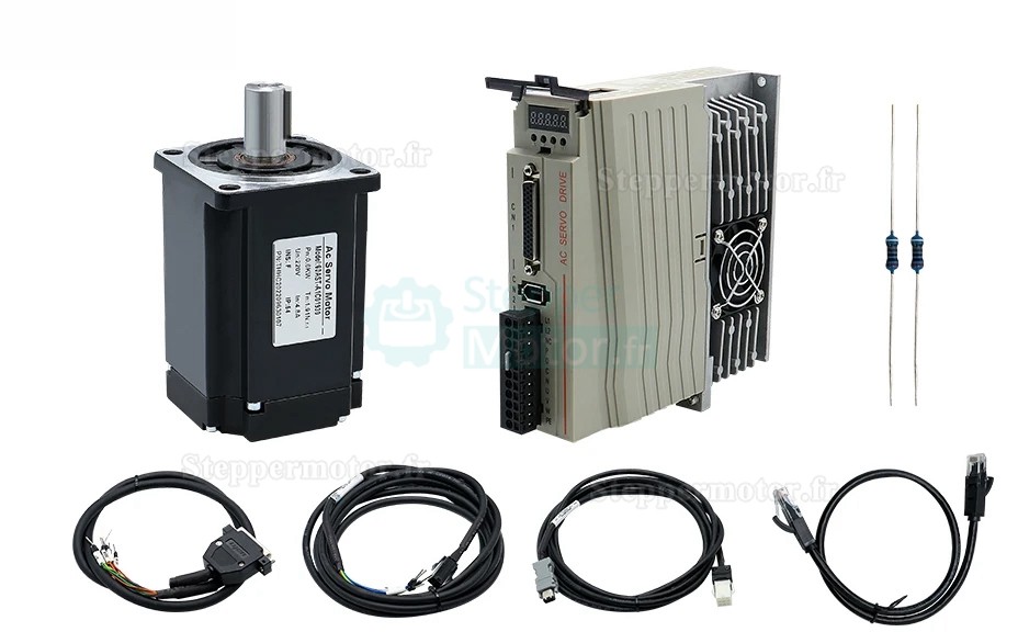 Kit de servomoteur ca 400 W/600 W/750 W/1000 W + Driver 110V/220V 1,27 Nm-3,8 Nm pour systèmes CNC et PLC